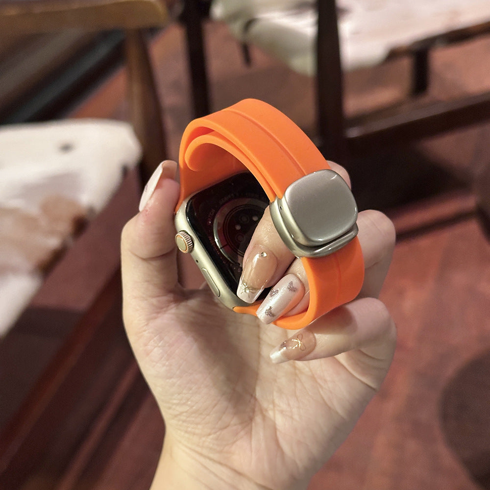 Sports Silicone Magnetic Buckle For Apple Watch