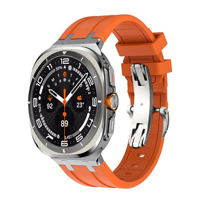 NEW AP Thick Silicone Band With Titanium Adapter For Samsung