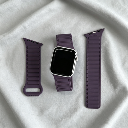 Asymmetrical Wave-Patterned Sports Strap For Apple Watch