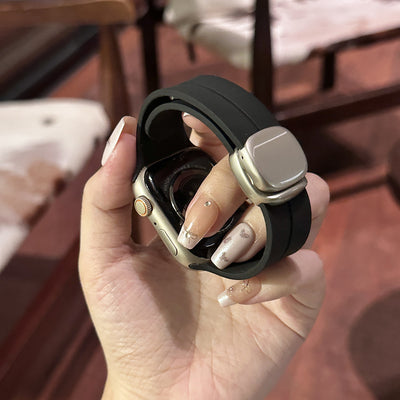 Sports Silicone Magnetic Buckle For Apple Watch