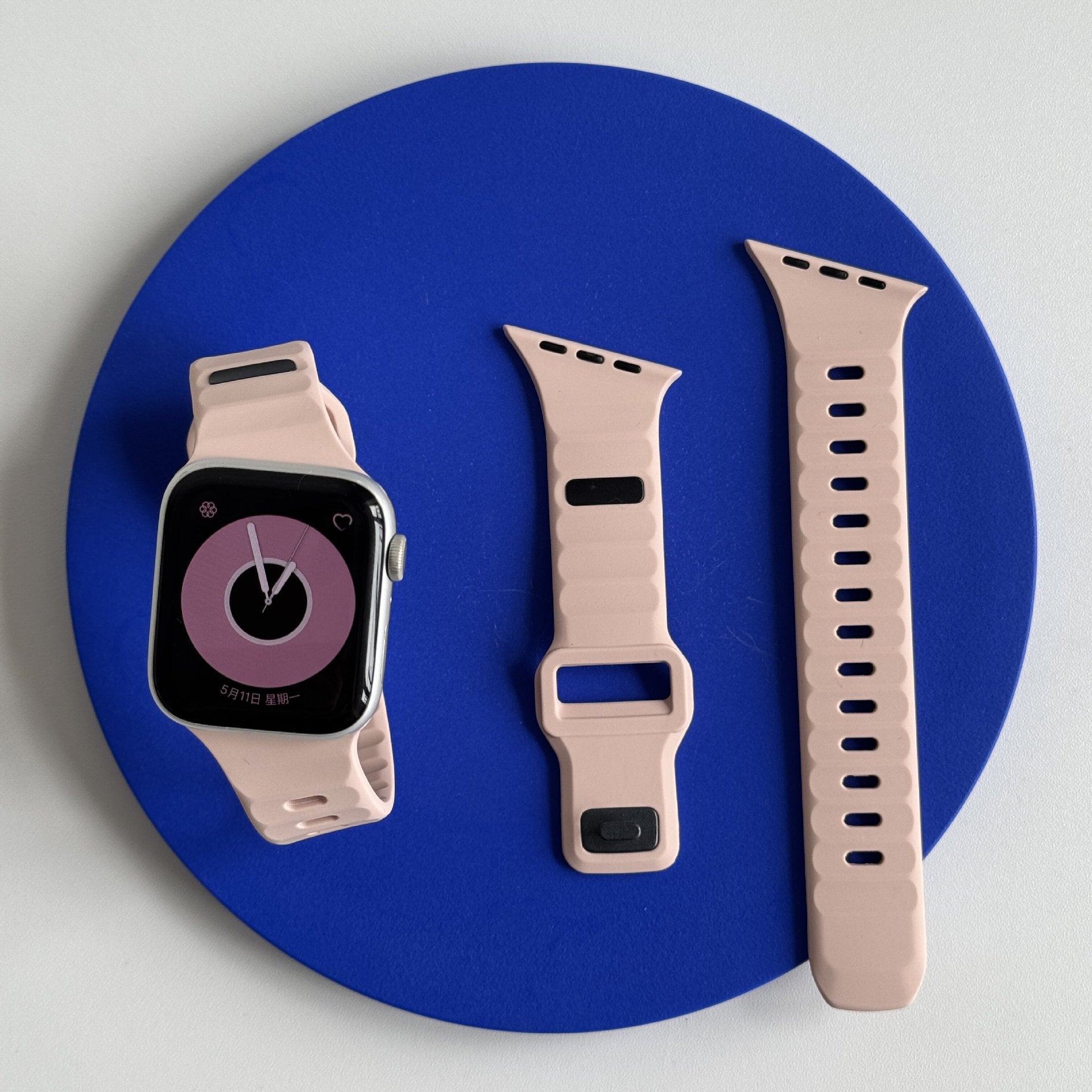 Asymmetric Ridge Design Sport Band For Apple Watch