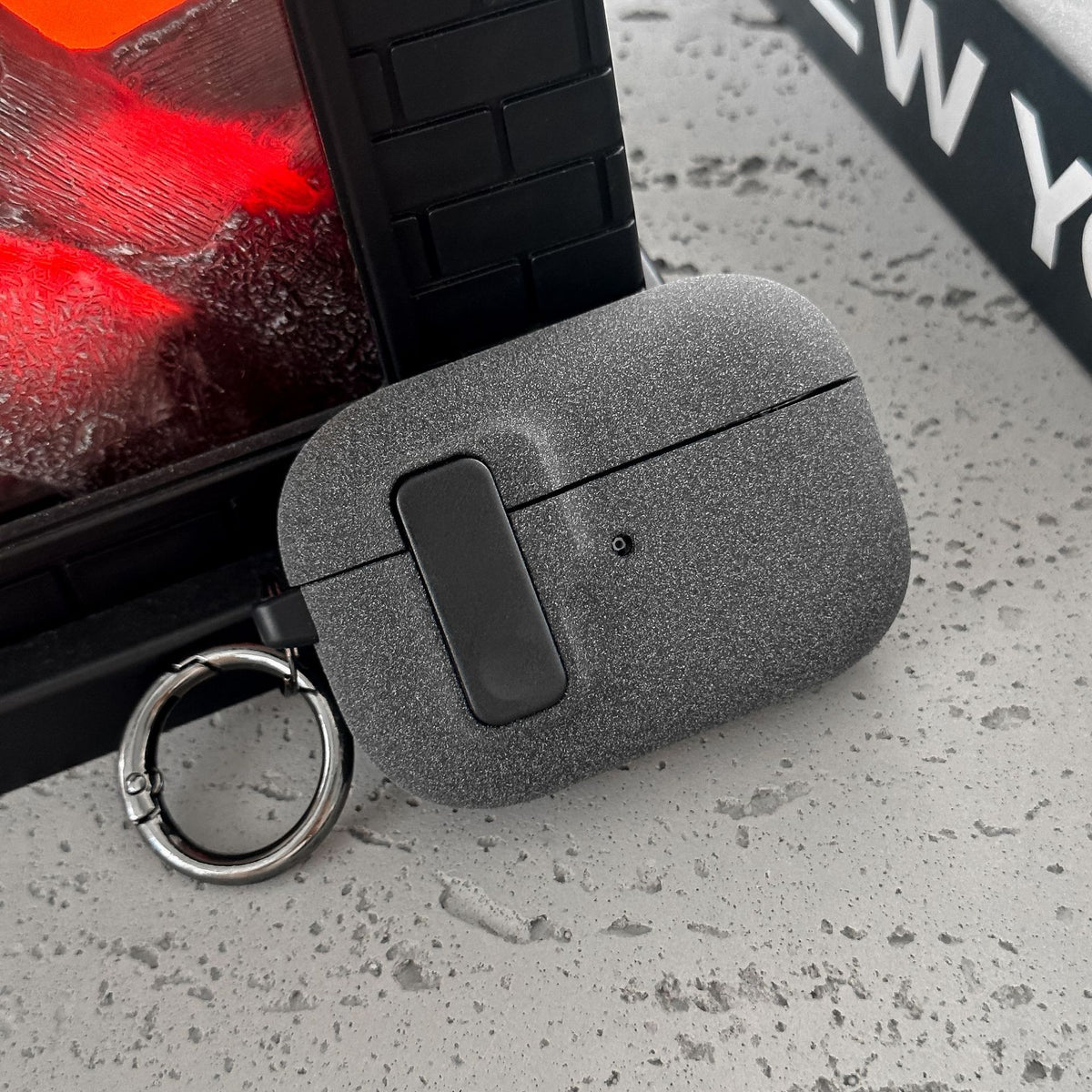 Auto Pop Latch Matte PC AirPods Case
