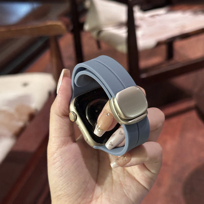 Sports Silicone Magnetic Buckle For Apple Watch