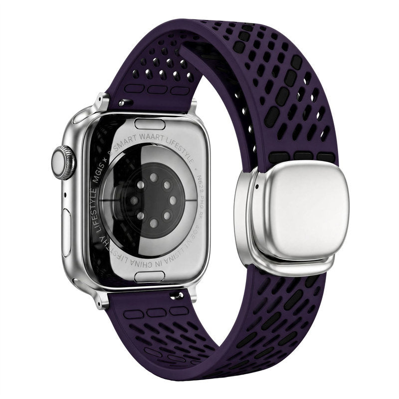 Breathable Magnetic Silicone Band for Apple Watch