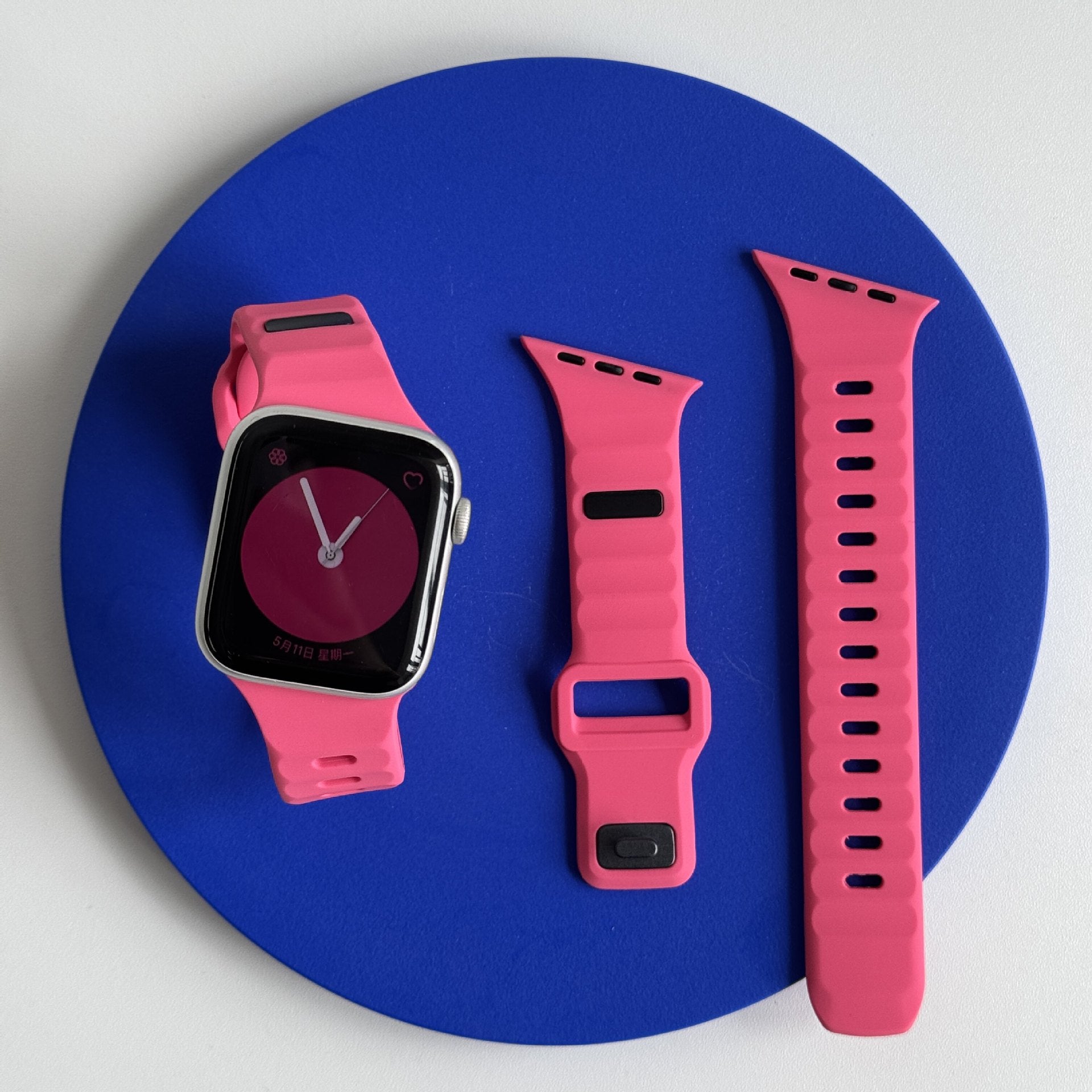 Asymmetric Ridge Design Sport Band For Apple Watch