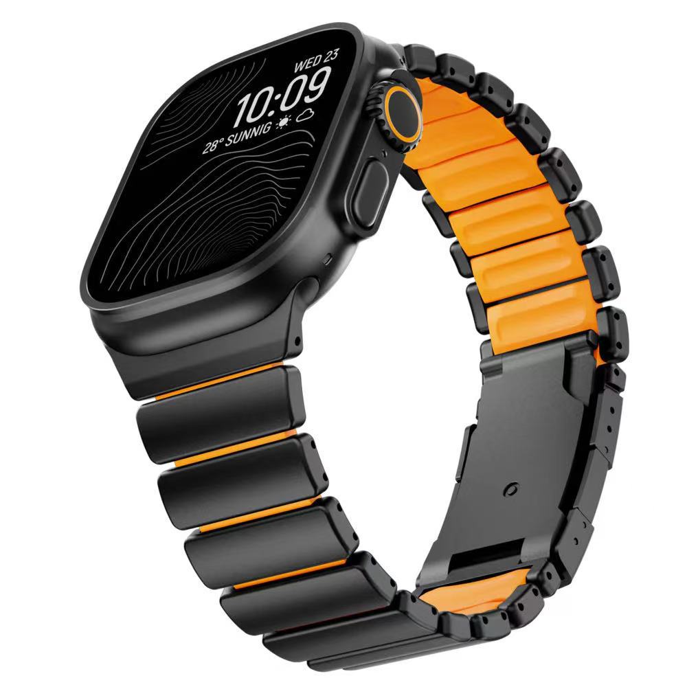Ultra-Titanium +FKM Band Magnetic Clasp for Apple Watch