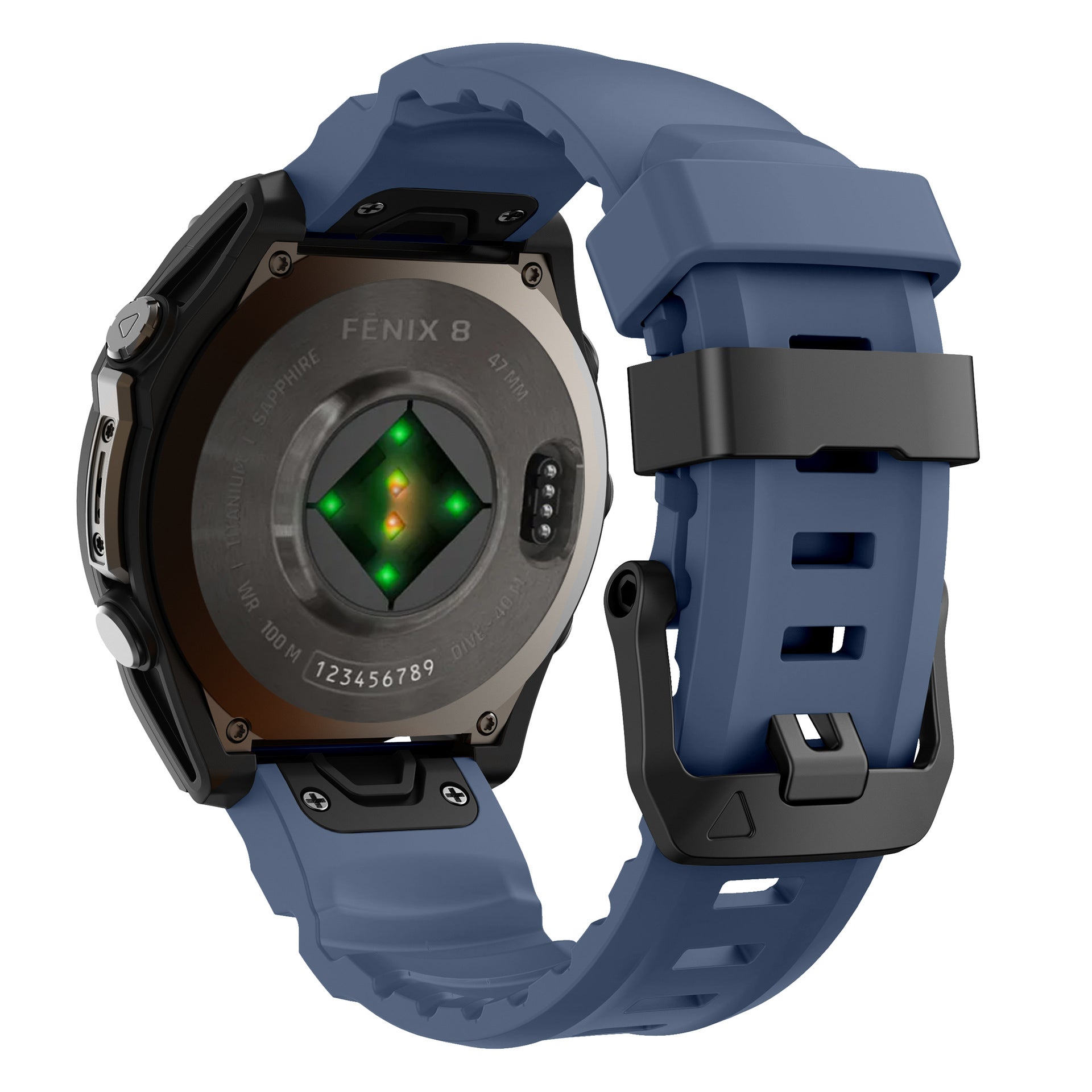 Super Titan Sport Silicone Band For Garmin Fenix 8 7 7X 6