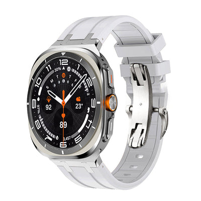 NEW AP Thick Silicone Band With Titanium Adapter For Samsung