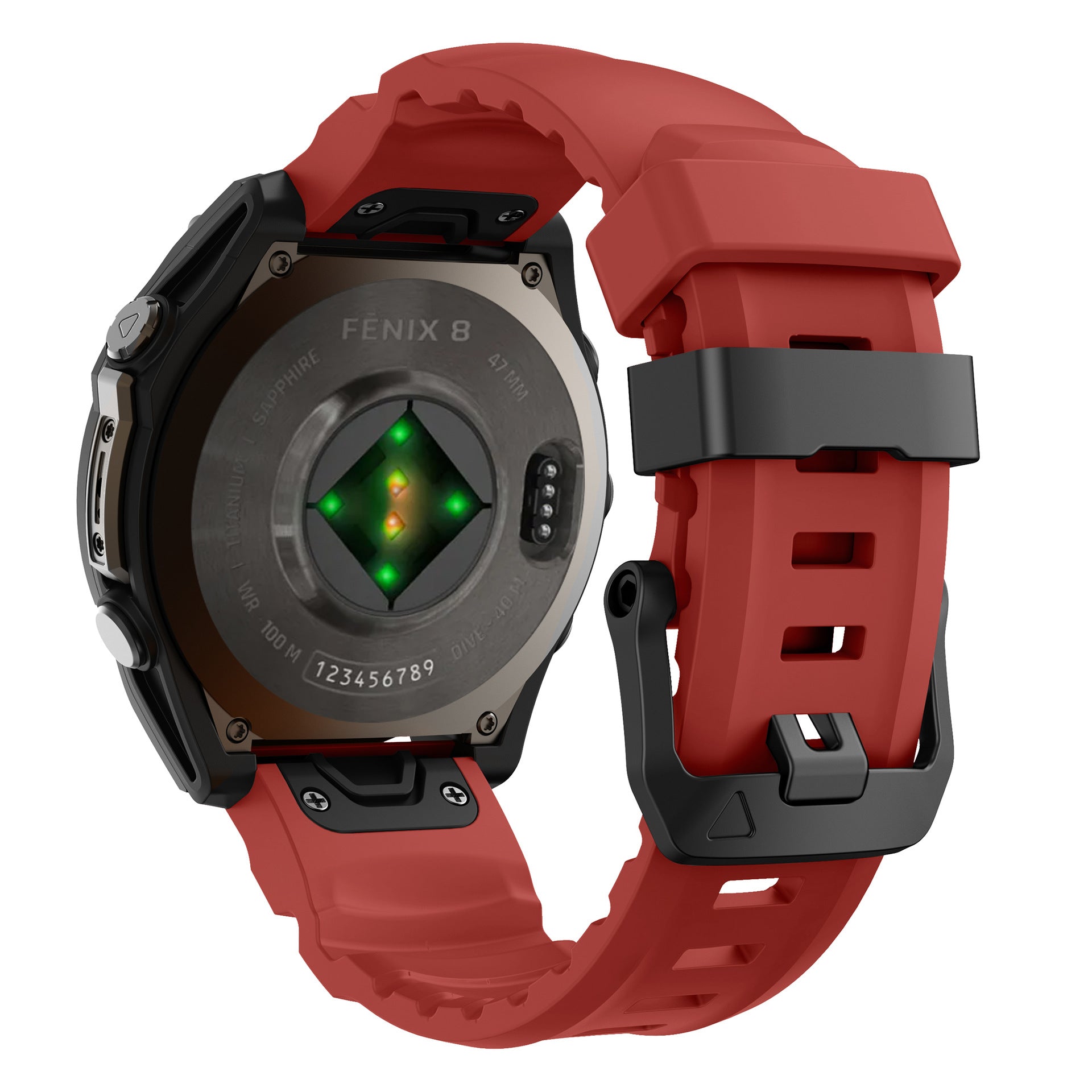 Super Titan Sport Silicone Band For Garmin Fenix 8 7 7X 6