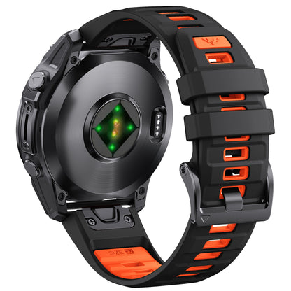 Two Tone Silicone Strap Fit For Garmin