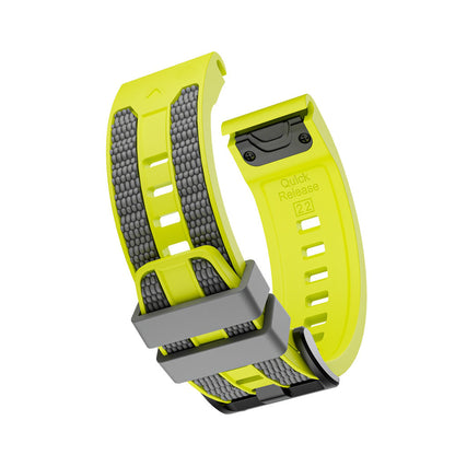 Two-tone Textured Silicone Watch Strap For Garmin