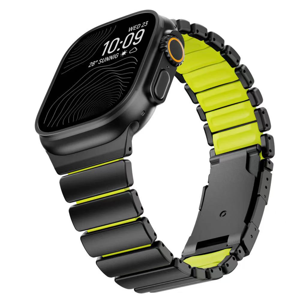 Ultra-Titanium +FKM Band Magnetic Clasp for Apple Watch