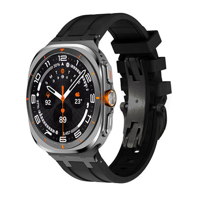 NEW AP Thick Silicone Band With Titanium Adapter For Samsung