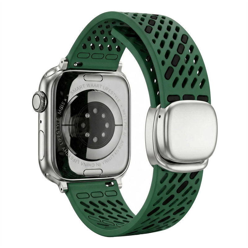 Breathable Magnetic Silicone Band for Apple Watch