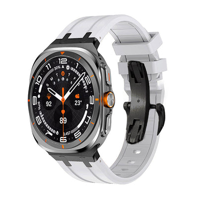 NEW AP Thick Silicone Band With Titanium Adapter For Samsung