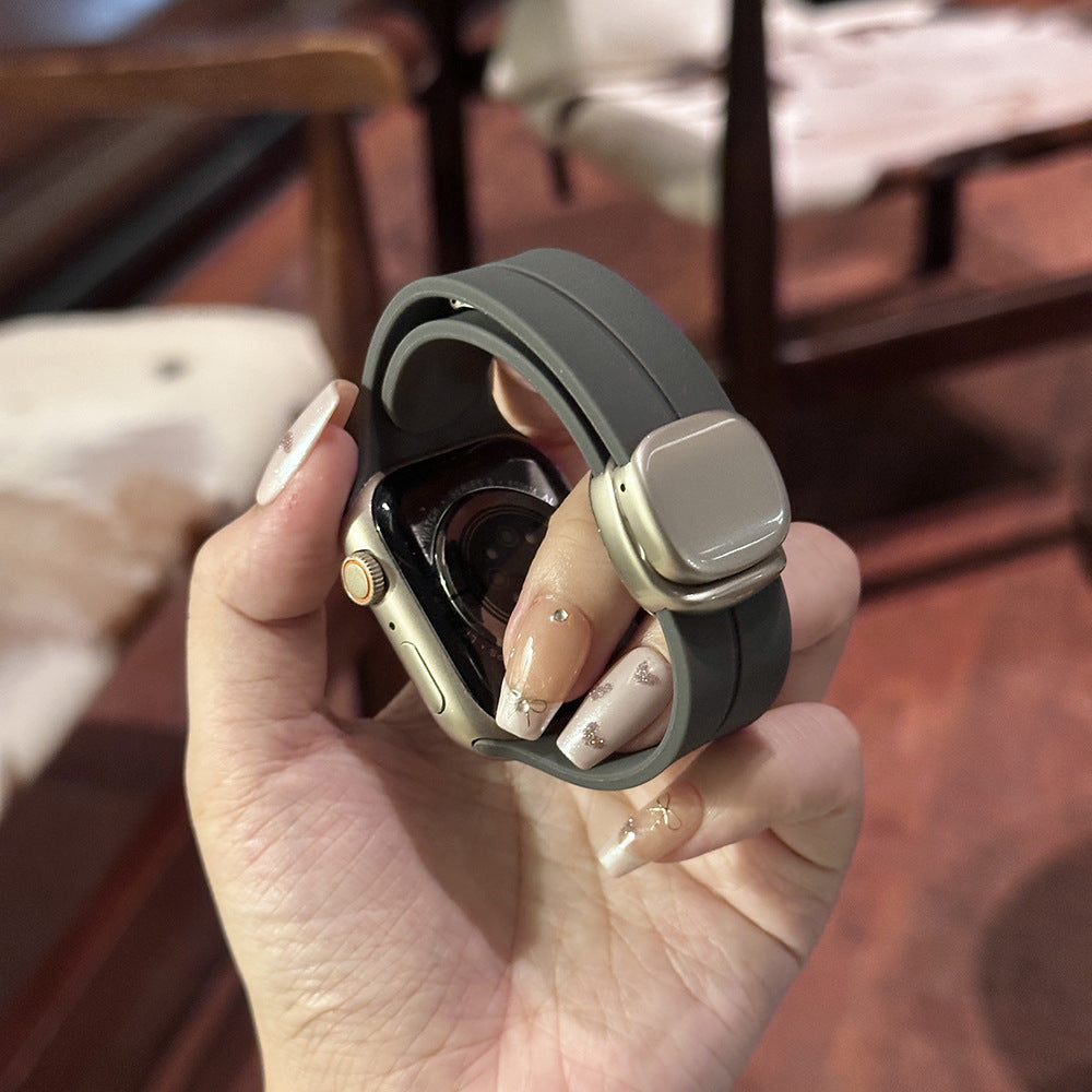 Sports Silicone Magnetic Buckle For Apple Watch