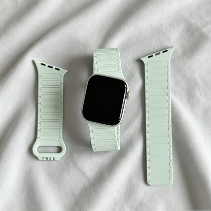Asymmetrical Wave-Patterned Sports Strap For Apple Watch