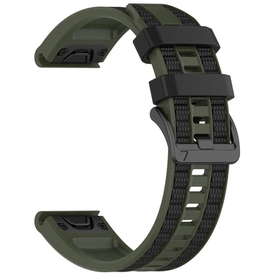 Two-tone Textured Silicone Watch Strap For Garmin