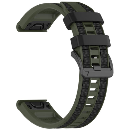 Two-tone Textured Silicone Watch Strap For Garmin