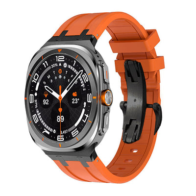 NEW AP Thick Silicone Band With Titanium Adapter For Samsung