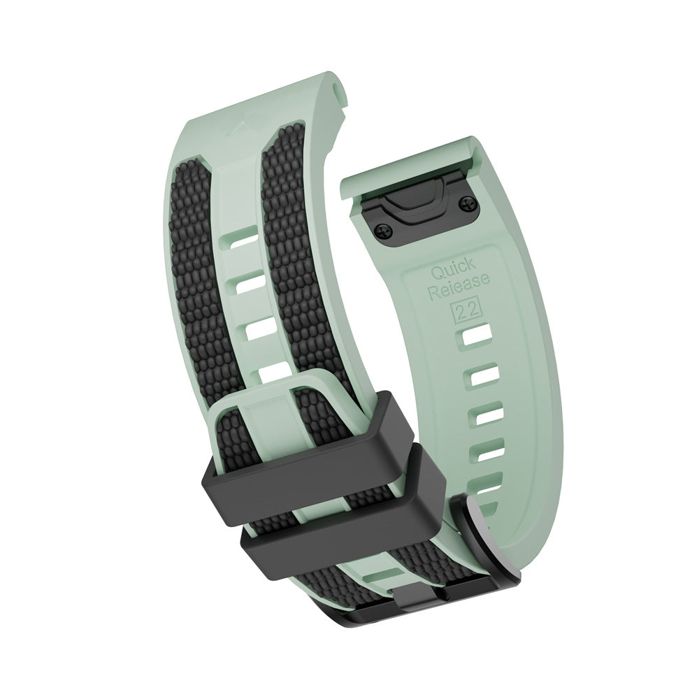 Two-tone Textured Silicone Watch Strap For Garmin