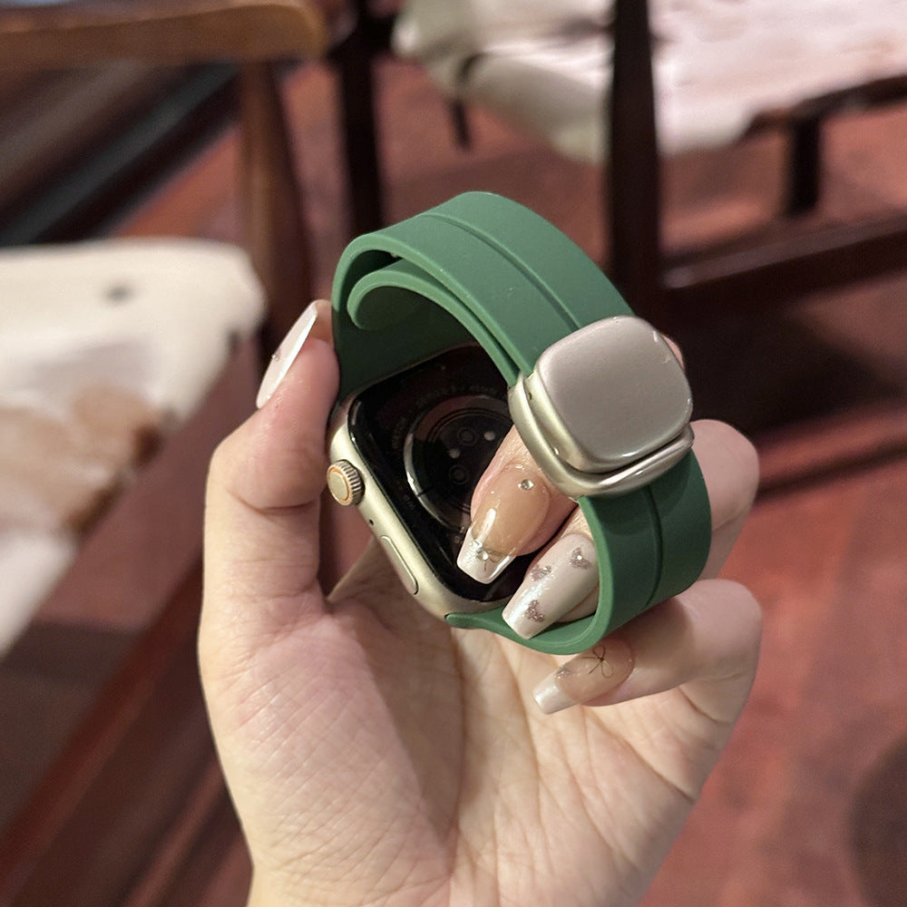 Sports Silicone Magnetic Buckle For Apple Watch