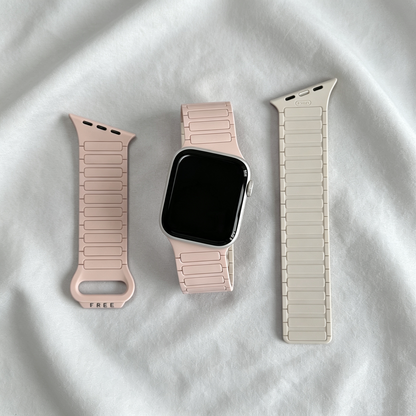 Asymmetrical Wave-Patterned Sports Strap For Apple Watch