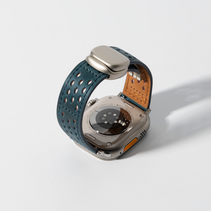 Upgraded Magnetic Buckle Leather Strap For Apple Watch