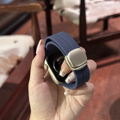 Sports Silicone Magnetic Buckle For Apple Watch