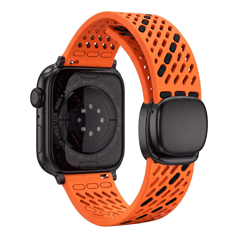 Breathable Magnetic Silicone Band for Apple Watch