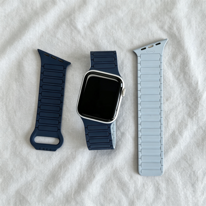 Asymmetrical Wave-Patterned Sports Strap For Apple Watch