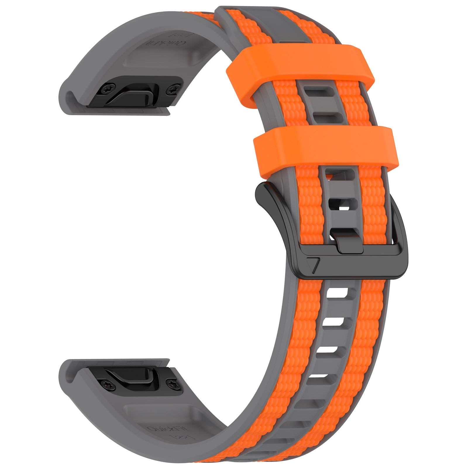Two-tone Textured Silicone Watch Strap For Garmin