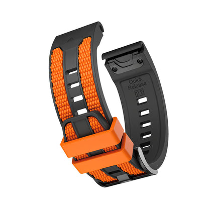 Two-tone Textured Silicone Watch Strap For Garmin