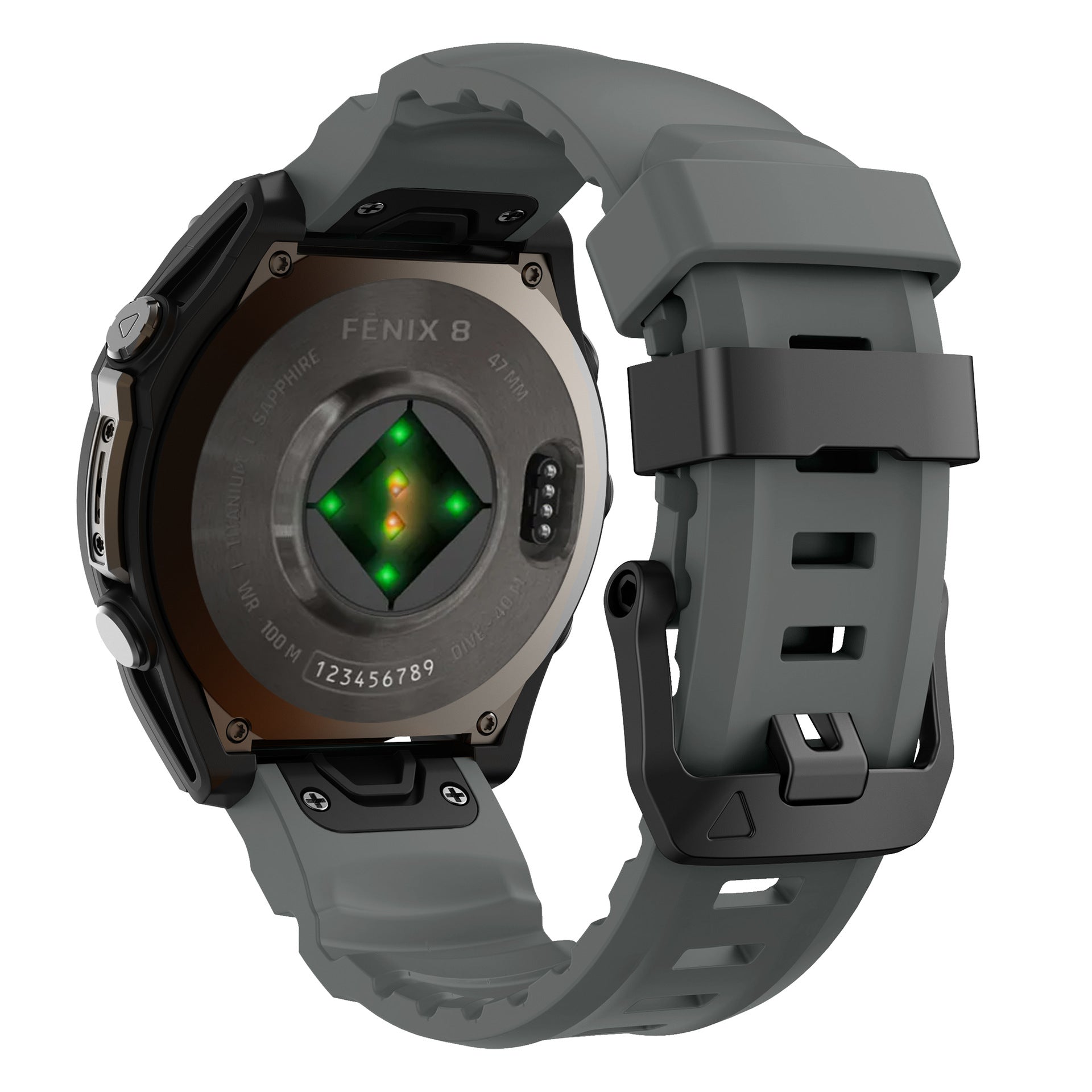 Super Titan Sport Silicone Band For Garmin Fenix 8 7 7X 6