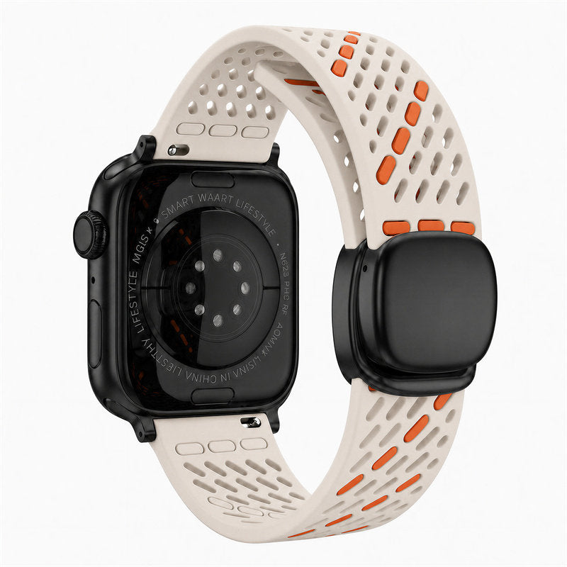Breathable Magnetic Silicone Band for Apple Watch