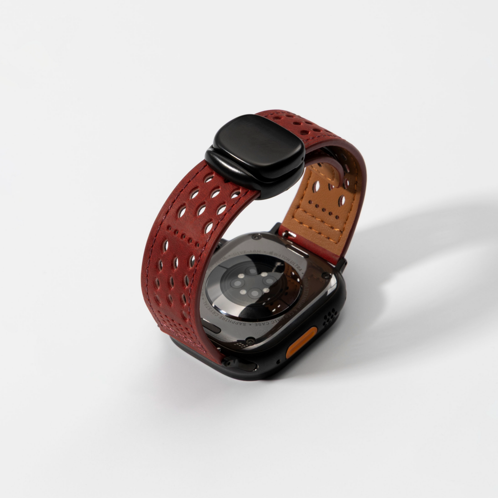 Upgraded Magnetic Buckle Leather Strap For Apple Watch