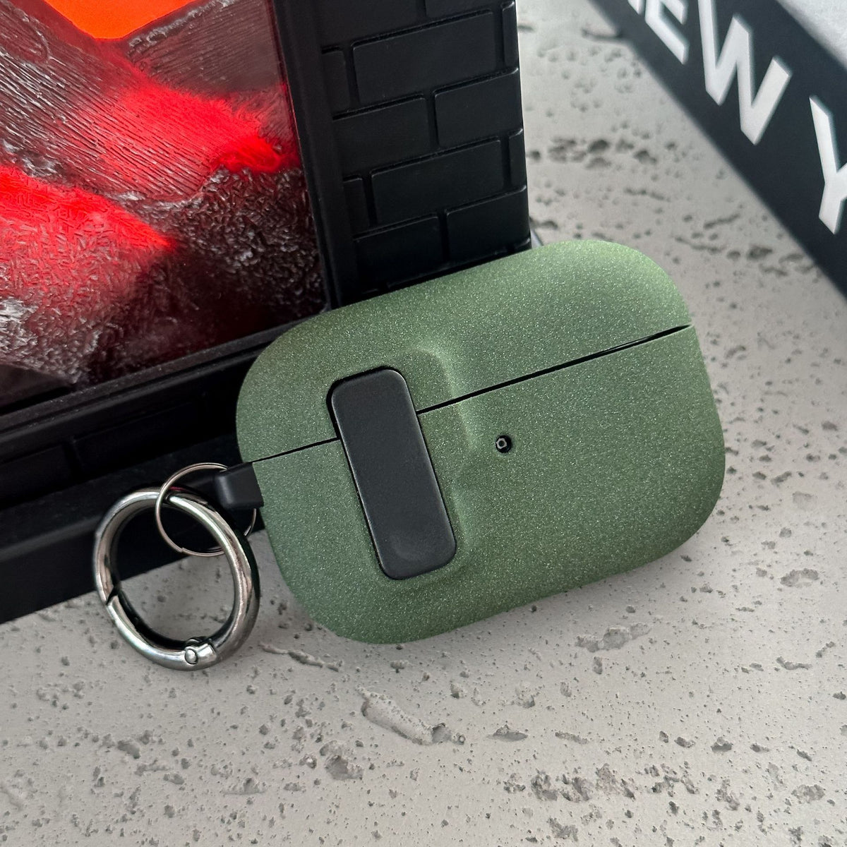 Auto Pop Latch Matte PC AirPods Case