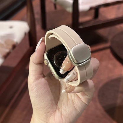Sports Silicone Magnetic Buckle For Apple Watch