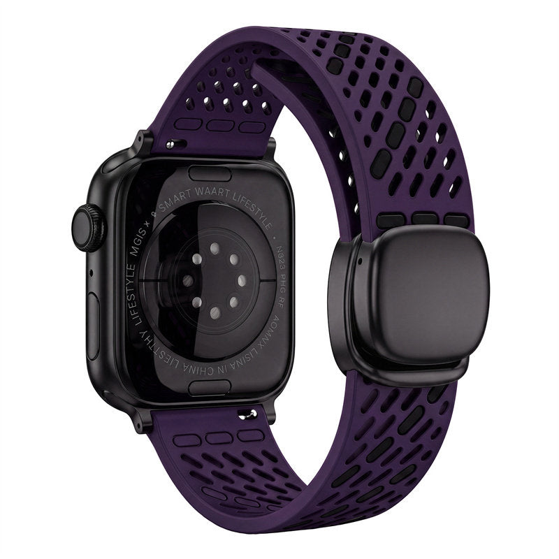 Breathable Magnetic Silicone Band for Apple Watch