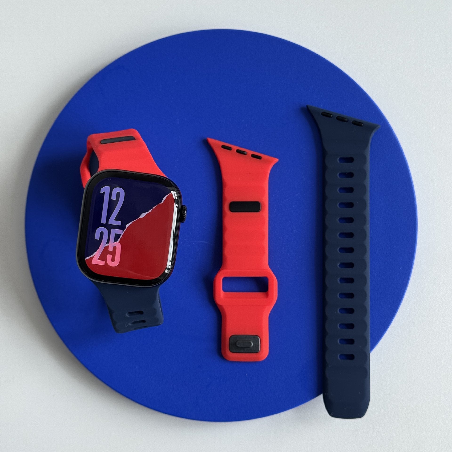 Asymmetric Ridge Design Sport Band For Apple Watch