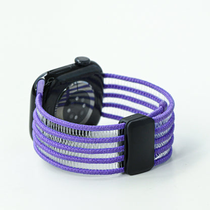Fish Silk Mesh Breathable Magnetic Soft Strap For Apple Watch
