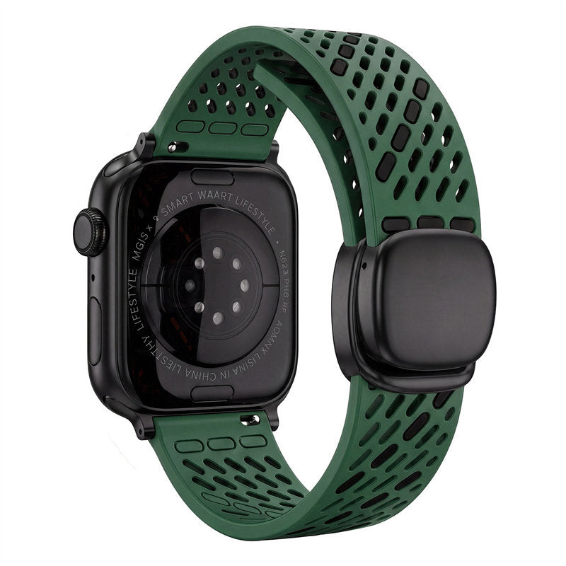 Breathable Magnetic Silicone Band for Apple Watch