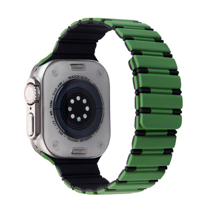 Two-color Magnetic Silicone Strap For Apple Watch