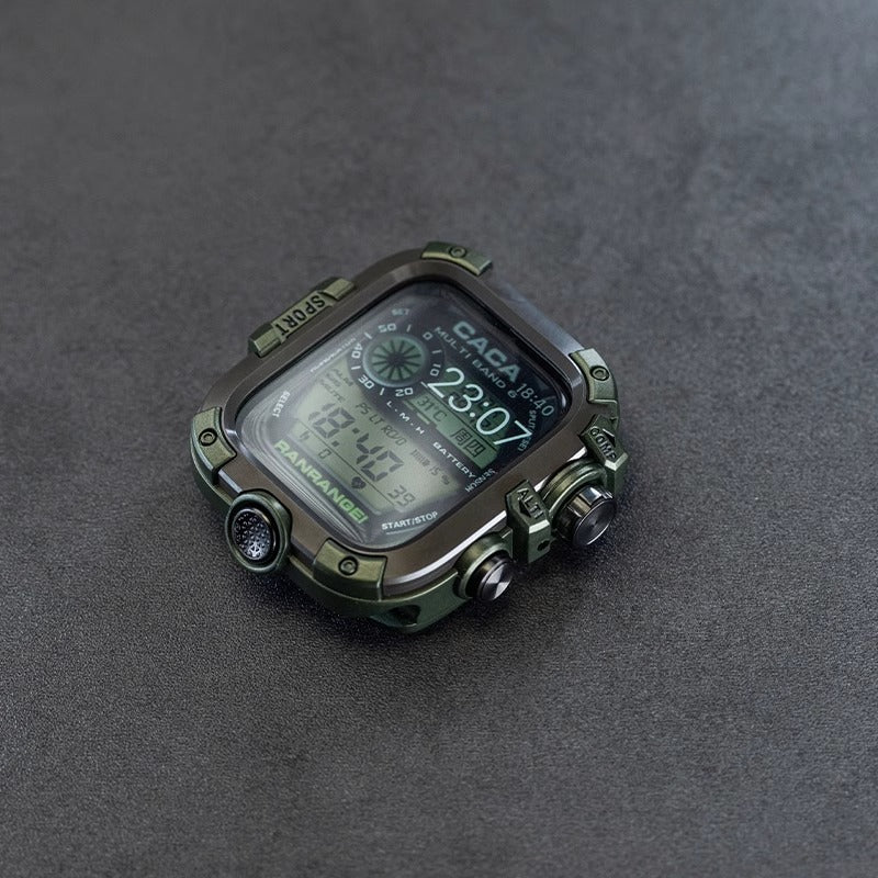 Metal Tempered Glass Case for Apple Watch