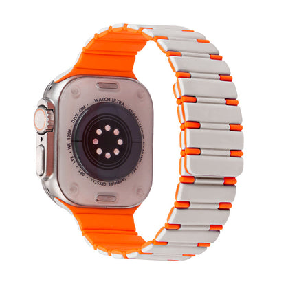 Two-color Magnetic Silicone Strap For Apple Watch