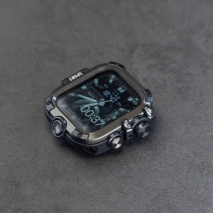 Metal Tempered Glass Case for Apple Watch