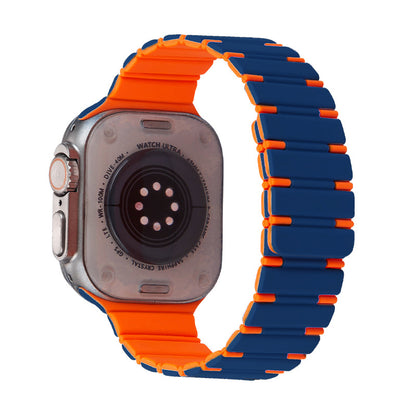 Two-color Magnetic Silicone Strap For Apple Watch