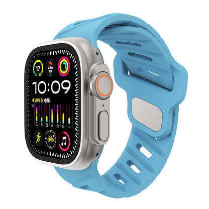 Asymmetric Oblique Hole Silicone Watch Strap for Apple Watch