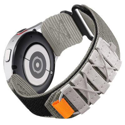 Nylon Canvas Loop Velcro Strap For Samsung Galaxy Watch Ultra/4 5 6 7 Pro