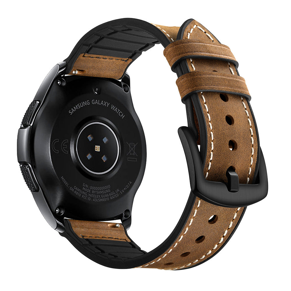Leather Luxury Watch Band For Samsung Watch 7/ 6 /5 Pro/5/4